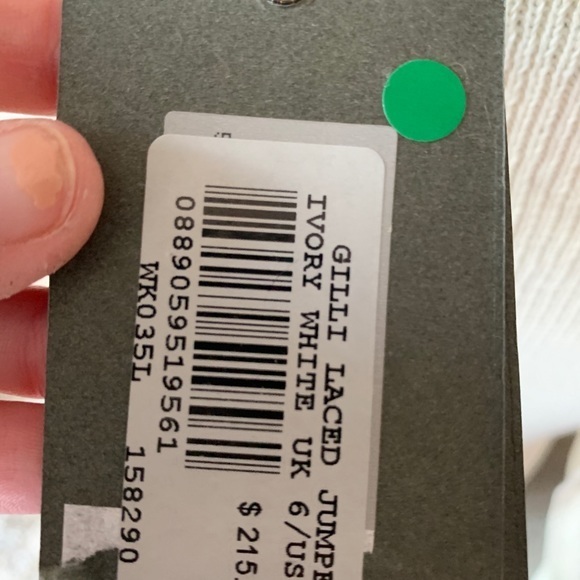 NWT AllSaints Lace Tie Sweater 2 - Picture 7 of 7